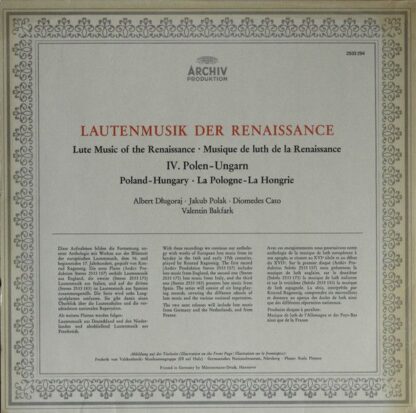 Archiv Produktion 2533 294 - Konrad Ragossnig - Musik Für Laute, - Image 4