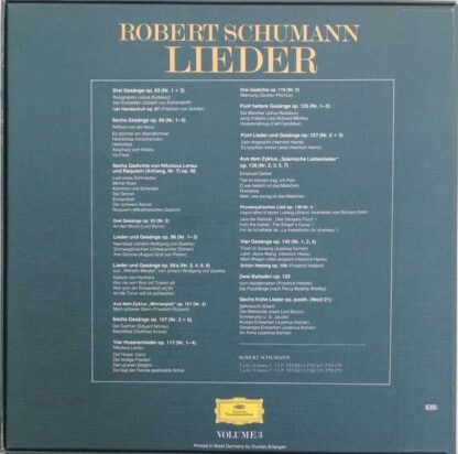 Deutsche Grammophon 2740 200 - Robert Schumann, Dietrich Fischer - Image 2