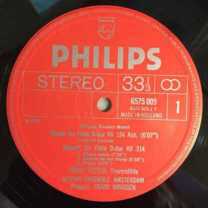 Philips 6775 004 - Wolfgang Amadeus Mozart, Frans Vester, Edward - Image 7