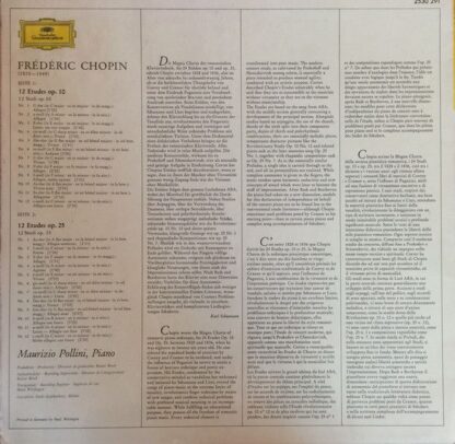 Deutsche Grammophon 2530 291 - Frédéric Chopin, Maurizio Pollini - Image 2