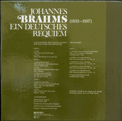 Deutsche Harmonia Mundi 1C 157-99 703/04 Q - Johannes Brahms, He - Image 2