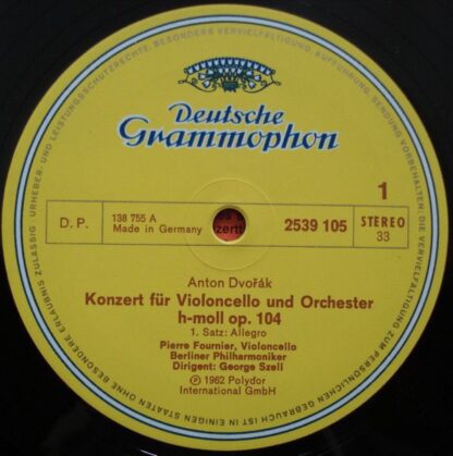 Deutsche Grammophon 2726 027 - Pierre Fournier, Berliner Philhar - Image 4