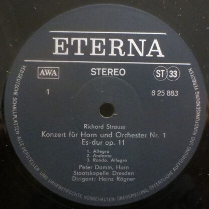 Eterna 8 25 883 - Richard Strauss, Peter Damm, Staatskapelle Dre - Image 3