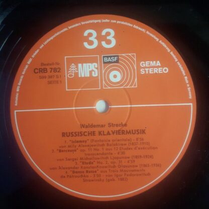 MPS CRB 782 - Waldemar Strecke - Russische Klaviermusik - Image 3