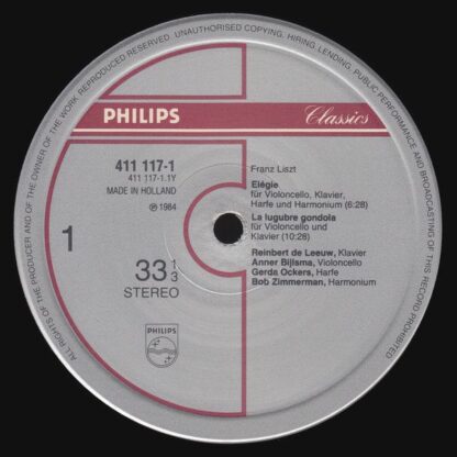 Philips 411 117-1 - Franz Liszt, Reinbert de Leeuw, Vera Beths, - Image 3
