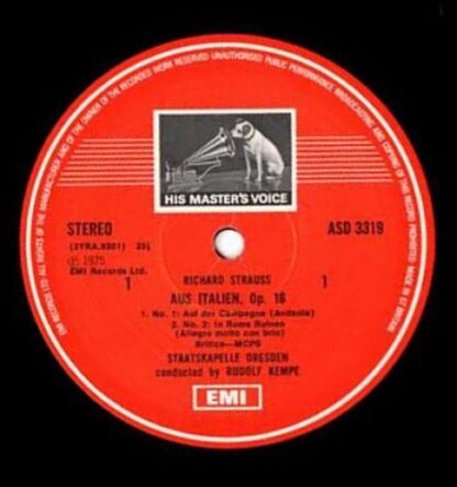 His Master's Voice ASD 3319 - Richard Strauss, Staatskapelle Dre - Image 2