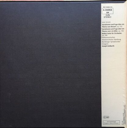 Telefunken 6.35053 DX - Max Reger, Joseph Keilberth, Philharmoni - Image 2