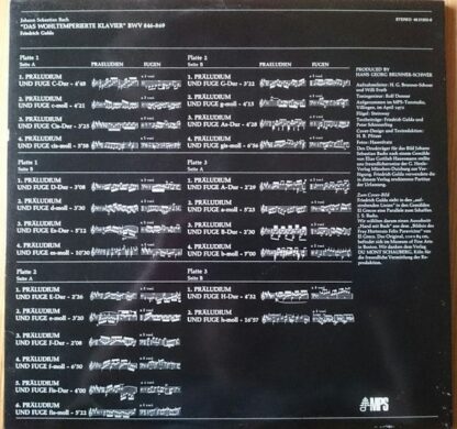 MPS 49 21552-0 - Johann Sebastian Bach, Friedrich Gulda - Das Wo - Image 2
