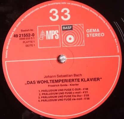MPS 49 21552-0 - Johann Sebastian Bach, Friedrich Gulda - Das Wo - Image 8