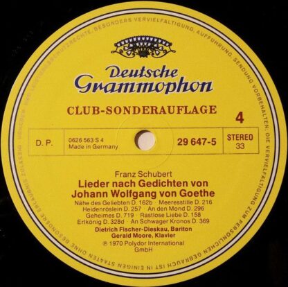 Deutsche Grammophon 29 647-5 - Franz Schubert, Dietrich Fischer- - Image 8