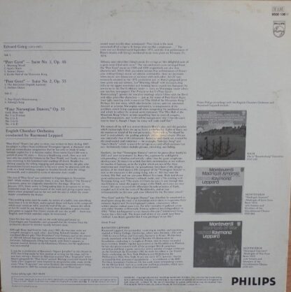 Philips 9500 106 - Edvard Grieg, English Chamber Orchestra, Raym - Image 2