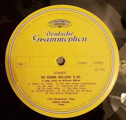 Deutsche Grammophon 2538 347 - Franz Schubert, Fritz Wunderlich, - Image 3