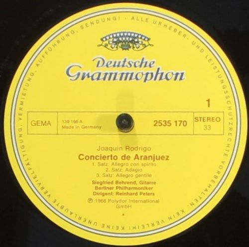 Deutsche Grammophon 2535 170 - Joaquín Rodrigo, Siegfried Behren - Image 3