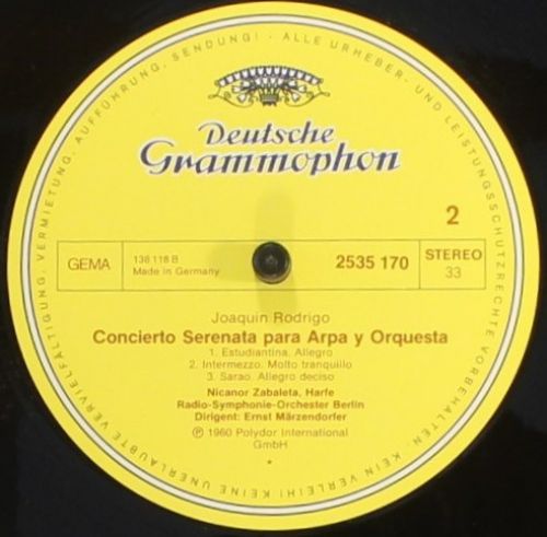 Deutsche Grammophon 2535 170 - Joaquín Rodrigo, Siegfried Behren - Image 4