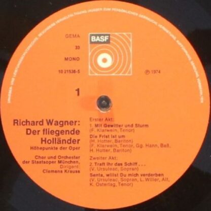 BASF 10 21538-5 - Richard Wagner - Der Fliegende Hollander - Höh - Image 3