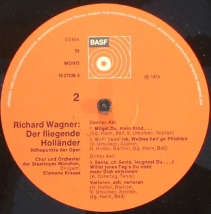 BASF 10 21538-5 - Richard Wagner - Der Fliegende Hollander - Höh - Image 4