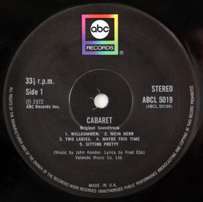 ABC Records ABCL 5019 - Various - Cabaret - Original Sound Track - Image 3