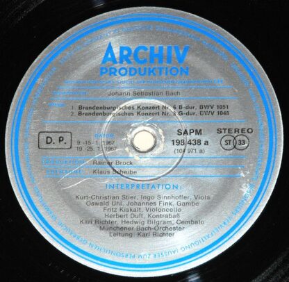 Archiv Produktion 2708 013 - Johann Sebastian Bach, Münchener Ba - Image 6