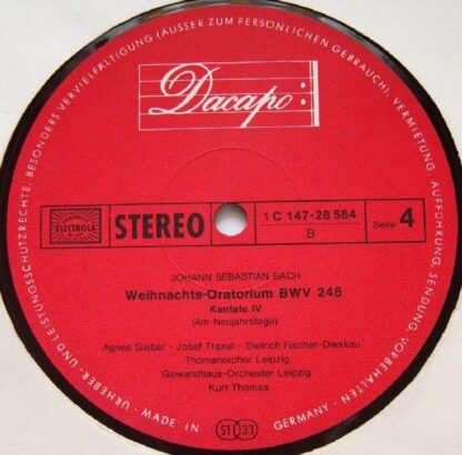 Dacapo 1C 147-28 583/5 - Johann Sebastian Bach, Agnes Giebel, Ma - Image 6