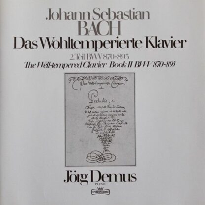 Intercord 29 307-6 - Johann Sebastian Bach, Jörg Demus - Das Woh - Image 3