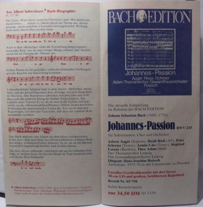 Parnass 65 758 5 - Johann Sebastian Bach, Arleen Auger, Heidi Ri - Image 21