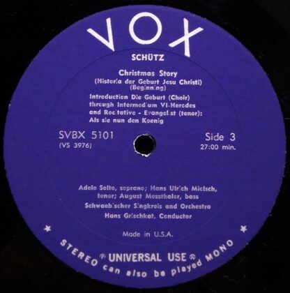 VOX (6) SVBX 5101 - Heinrich Schütz, Schwäbischer Singkreis And - Image 5