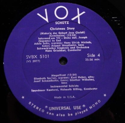VOX (6) SVBX 5101 - Heinrich Schütz, Schwäbischer Singkreis And - Image 6