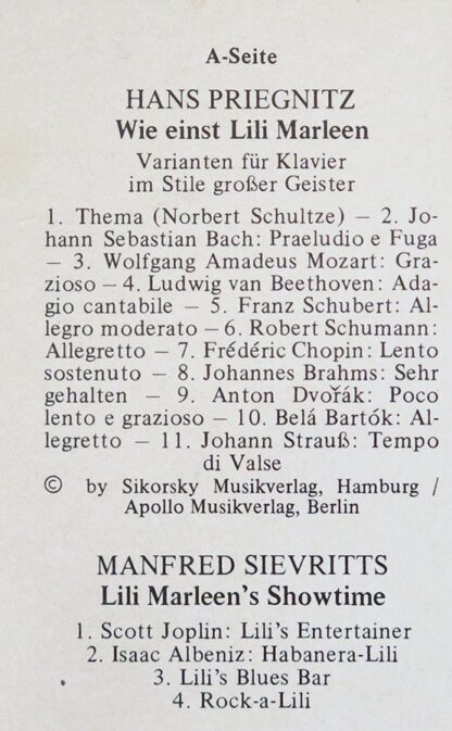 Opus (6) OPUS 7012 - Manfred Sievritts - Variationes Humoris Cau - Image 3
