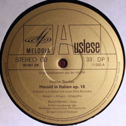 Eurodisc 80 097 ZK - Hector Berlioz, Moscow Philharmonic Orchest - Image 3