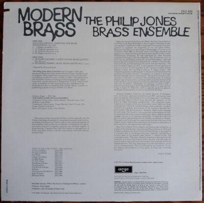 Argo ZRG 906 - Philip Jones Brass Ensemble - Modern Brass - Image 2