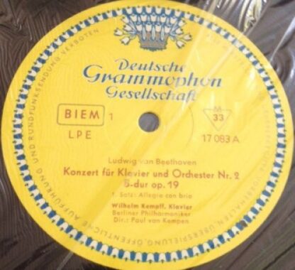 Deutsche Grammophon LPE 17 083 - Ludwig van Beethoven, Wilhelm K - Image 2
