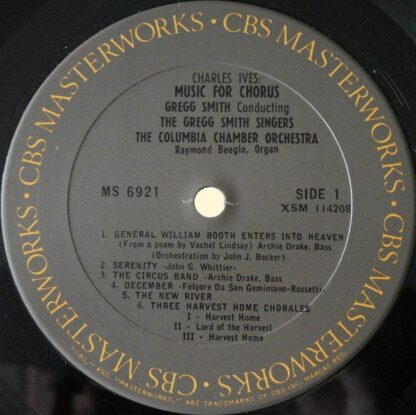 Columbia Masterworks MS 6921 - Charles Ives, Gregg Smith (2), Gr - Image 5