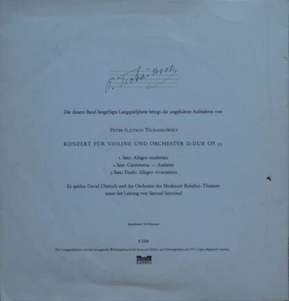 Bastei BDGM 5 - Pyotr Ilyich Tchaikovsky - Peter Iljitsch Tschai - Image 2