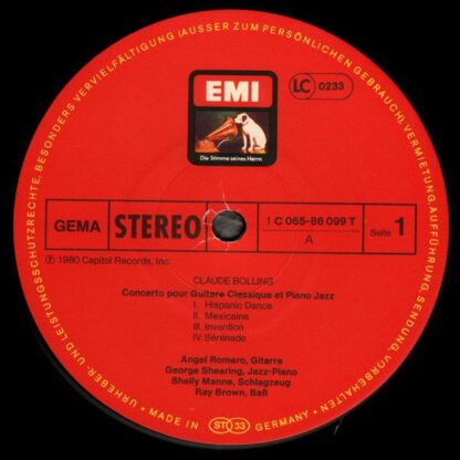 His Master's Voice 1 C 065-86 099 T - Angel Romero (2), George S - Image 3