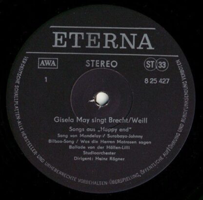 Eterna 8 25 427 - Gisela May - Singt Brecht Weill - Image 3