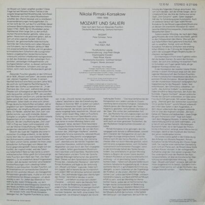 Eterna 8 27 509 - Nikolai Rimsky-Korsakov, Peter Schreier, Theo - Image 2