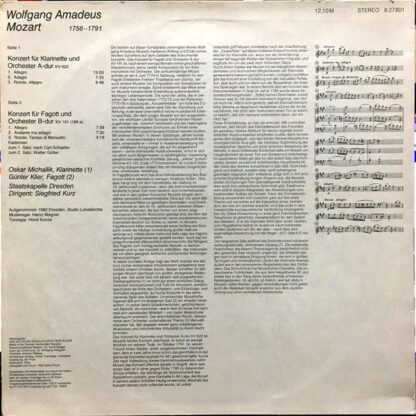 Eterna 8 27 801 - Wolfgang Amadeus Mozart, Oskar Michallik, Günt - Image 2
