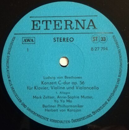 Eterna 8 27 794 - Ludwig van Beethoven, Mark Zeltser, Yo-Yo Ma, - Image 3