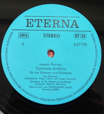 Eterna 8 27 772 - Joaquín Rodrigo, The Romeros, The Academy Of S - Image 2