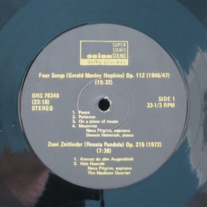 Orion ORS 79348 - Ernst Krenek, Gladys Nordenstrom, Neva Pilgrim - Image 3