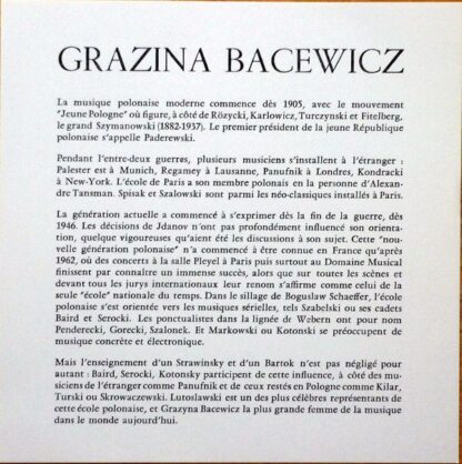 Harmonia Mundi HMO 30.708 - Grażyna Bacewicz, Любомир Пипков, Th - Image 5