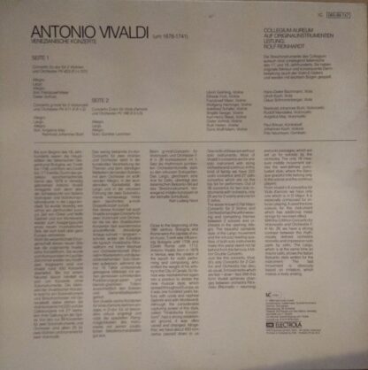 Deutsche Harmonia Mundi 1C 065-99 747 - Antonio Vivaldi, Collegi - Image 2