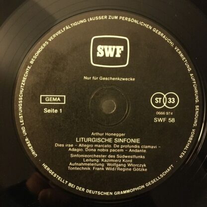 Südwestfunk SWF 58 - Sinfonieorchester Des Südwestfunks, Arthur - Image 3