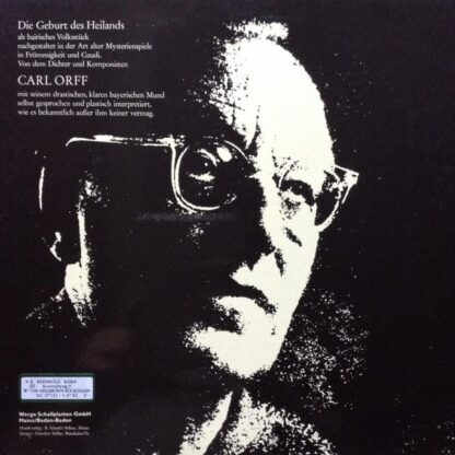 WERGO WER 3002 - Carl Orff - Ludus De Nato Infante Mirificus - E - Image 3