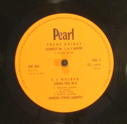 Pearl SHE 563 - Frank Bridge, Ernest John Moeran, Hanson String - Image 4
