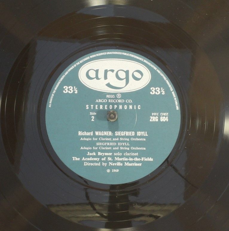 Argo ZRG 604 - Richard Strauss, Richard Wagner, The Academy Of S - Image 4