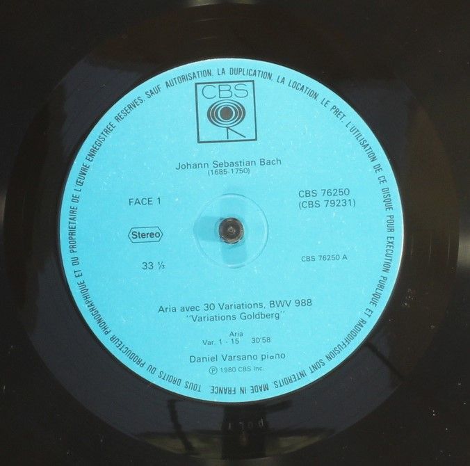 CBS France 79231 - Daniel Varsano, Johann Sebastian Bach, Ludwig - Image 4