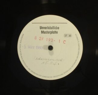 Eterna 8 27 192 - Kurt Sanderling, Berliner Sinfonie Orchester,