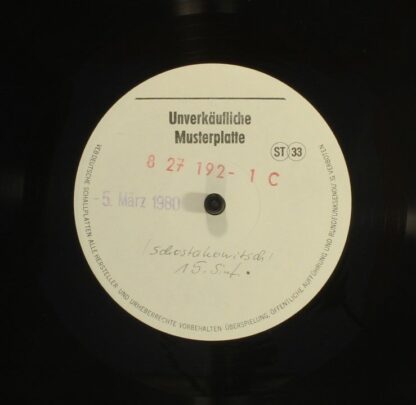 Eterna 8 27 192 - Kurt Sanderling, Berliner Sinfonie Orchester,