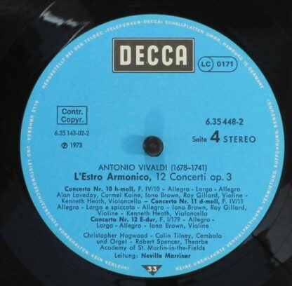 DECCA 6.35448 - Antonio Vivaldi, The Academy Of St. Martin-in-th - Image 6